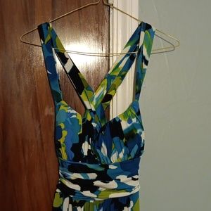 Women's multi color maxie dress